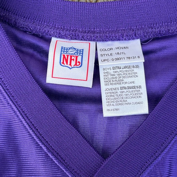 Minnesota Vikings‎ Chris Hovan NFL Football Jersey Purple - Picture 5 of 7